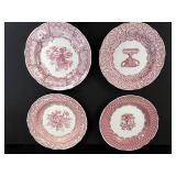 Set of 4 Spode Archive Collection Victorian Series Decorative Plates with Hangers