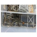 Assorted Metal Drill Bits and Cutting Tools Collection with Storage Cases - content quantities unverified