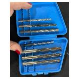 Assorted Metal Drill Bits and Cutting Tools Collection with Storage Cases - content quantities unverified