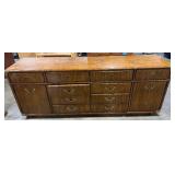 MCM Drexel Accolade 77" Wood Dresser - 2 wheels in drawer and need assembly