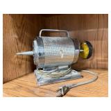 Vintage Electric Motorized Polisher with Yellow Buffing Wheel