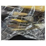 Assorted Vintage Silverware and Utensil Lot with Bakelite Handles