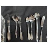 Assorted Vintage Silverware and Utensil Lot with Bakelite Handles