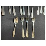 Assorted Vintage Silverware and Utensil Lot with Bakelite Handles