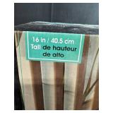 16 in Decorative Solar Outdoor Lantern with Flameless Candle