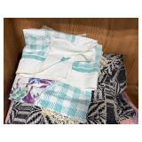 Assorted Vintage Quilts and Woven Blankets Collection