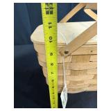 Woven Wood Picnic Basket with Collection of Inspirational Books