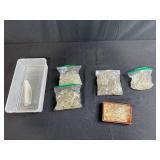 Large Lot of Vintage Crystal Chandelier Prisms and Drops