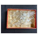 Large Lot of Vintage Crystal Chandelier Prisms and Drops