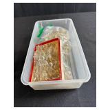 Large Lot of Vintage Crystal Chandelier Prisms and Drops