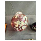 Anri Limited Ed & Numbered Harlequin Figure & Collection of Decorative Animal Figurines, Art Glass Vases