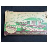 Railroad Memorabilia Collection with Conductor Cap, Plasticville Kits, and Belt