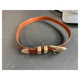 Railroad Memorabilia Collection with Conductor Cap, Plasticville Kits, and Belt