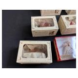 Set of Inge-Glas Collection Vintage Glass Ornaments with Boxed Doll