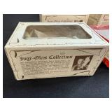 Set of Inge-Glas Collection Vintage Glass Ornaments with Boxed Doll