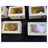 Set of Inge-Glas Collection Vintage Glass Ornaments with Boxed Doll