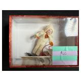 Set of Inge-Glas Collection Vintage Glass Ornaments with Boxed Doll
