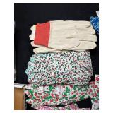 Collection of Floral and Patterned Cotton Garden Gloves with Gift Sacks, Coasters, and Nautical Booklet