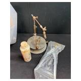 Mixed Lot of Hand Tools, Metal Stock, Blades, and Parts