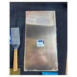 Mixed Lot of Hand Tools, Metal Stock, Blades, and Parts