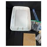 Mixed Lot of Hand Tools, Metal Stock, Blades, and Parts