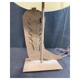 Set of 2 Decorative Table Lamps - Boot Design and Hummingbird Motif