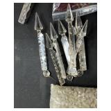 Assorted Lot of Vintage Chandelier Prisms and Crystal Parts