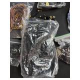 Large Lot of Mixed Jewelry Making Cords, Strings, and Chains Assortment