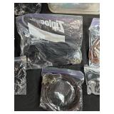 Large Lot of Mixed Jewelry Making Cords, Strings, and Chains Assortment