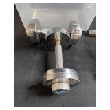 Performax Adjustable Dumbbell and Push-Up Bars Set with Storage Bin