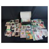 Collection of Vintage Photographs and Antique Valentines with Keepsake Box