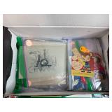 Collection of Vintage Photographs and Antique Valentines with Keepsake Box