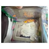 Collection of Vintage Photographs and Antique Valentines with Keepsake Box