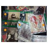 Collection of Vintage Photographs and Antique Valentines with Keepsake Box