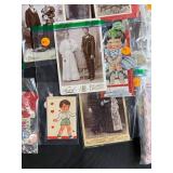 Collection of Vintage Photographs and Antique Valentines with Keepsake Box