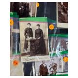 Collection of Vintage Photographs and Antique Valentines with Keepsake Box