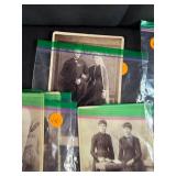 Collection of Vintage Photographs and Antique Valentines with Keepsake Box