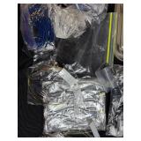Large Assorted Lot of Necklace Chains and Jewelry Cords with Storage Bin