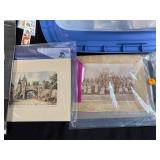 Vintage Ephemera Collection with Photographs, Art Prints, and Memorabilia