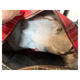 Collection of 3 Vintage Handbags with Plaid and Knit Designs