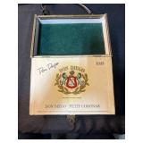 Collection of 3 Handbags and Storage Items - Autographed Don Diego Cigar Box, Woven Basket, Vera Bradley Quilted Purse