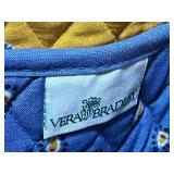 Collection of 3 Handbags and Storage Items - Autographed Don Diego Cigar Box, Woven Basket, Vera Bradley Quilted Purse