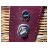 Collection of 3 Vintage Purses: Etienne Aigner Handmade Wicker, Hillard & Hanson Beaded, Brown Leather Pouch