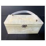 Vintage Lucite Purse Boxes with Mirrored Interiors and Irice Perfume Bottle (untested)