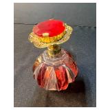 Vintage Lucite Purse Boxes with Mirrored Interiors and Irice Perfume Bottle (untested)