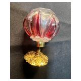 Vintage Lucite Purse Boxes with Mirrored Interiors and Irice Perfume Bottle (untested)