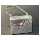 Set of 3 Stone Mountain Handbags and Gold Dipped (Plated) Leaf Brooch & Pendant