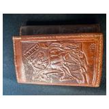 Set of Vintage Tooled Leather and Snakeskin Accessories