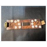 Set of Vintage Tooled Leather and Snakeskin Accessories