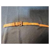 Set of Vintage Tooled Leather and Snakeskin Accessories